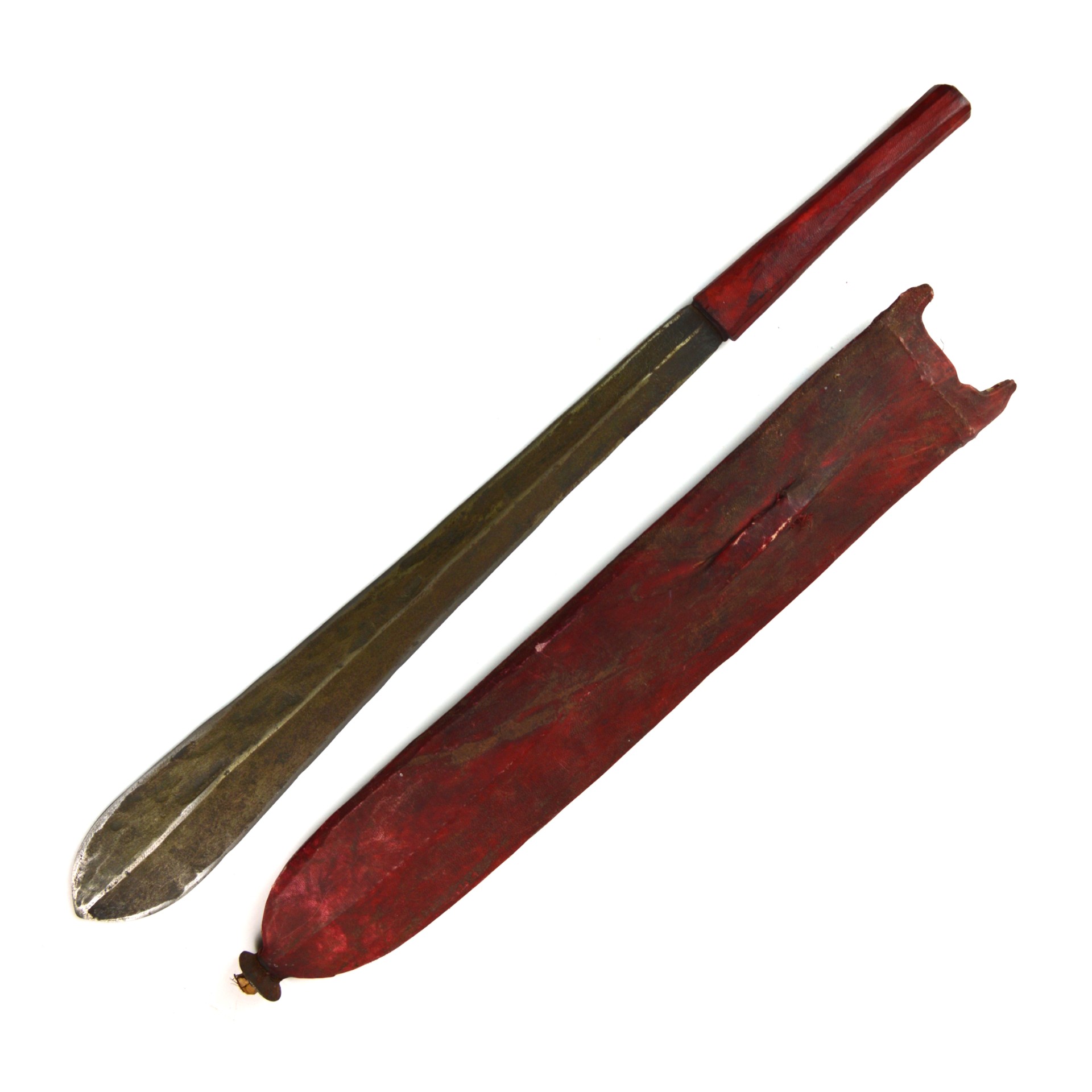 East African Maasai Seme Dagger with Scabbard - Image 2