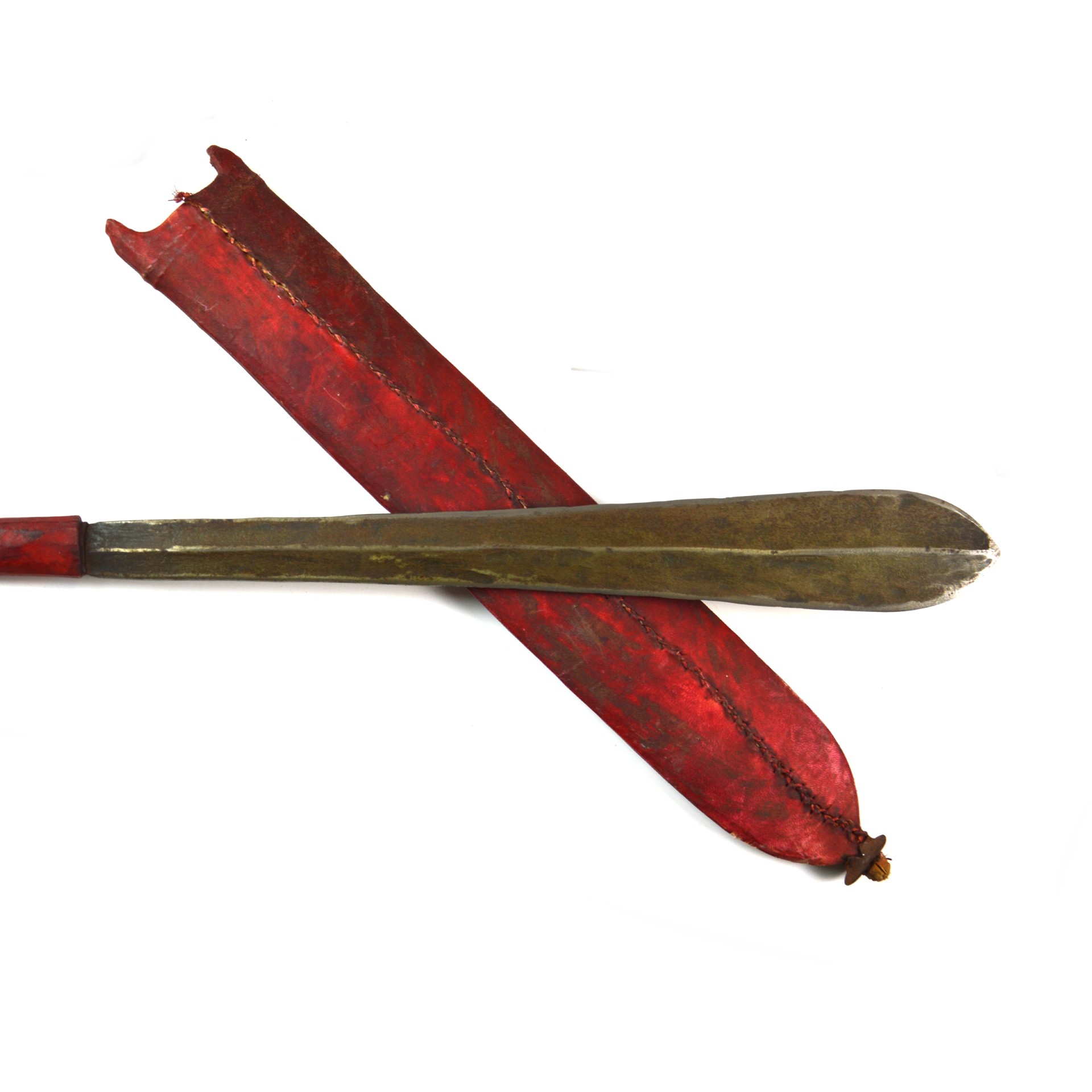 East African Maasai Seme Dagger with Scabbard - Image 4