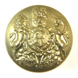 General Service Volunteers (1902-1908 Pattern) White Metal Button - 19mm