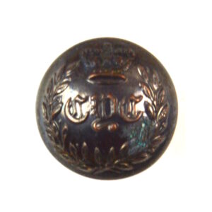 Castlemartin Yeomanry Cavalry (1830-1893 Pattern) Officers Silver Plate Button - 15mm