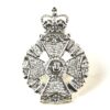 Rifles Chrome Belt Plate Badge, Queen's Crown