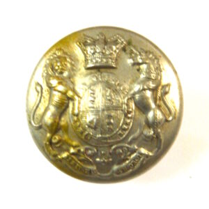 Victorian General Service Volunteers (Pre-1901 Pattern) White Metal Button - 22mm