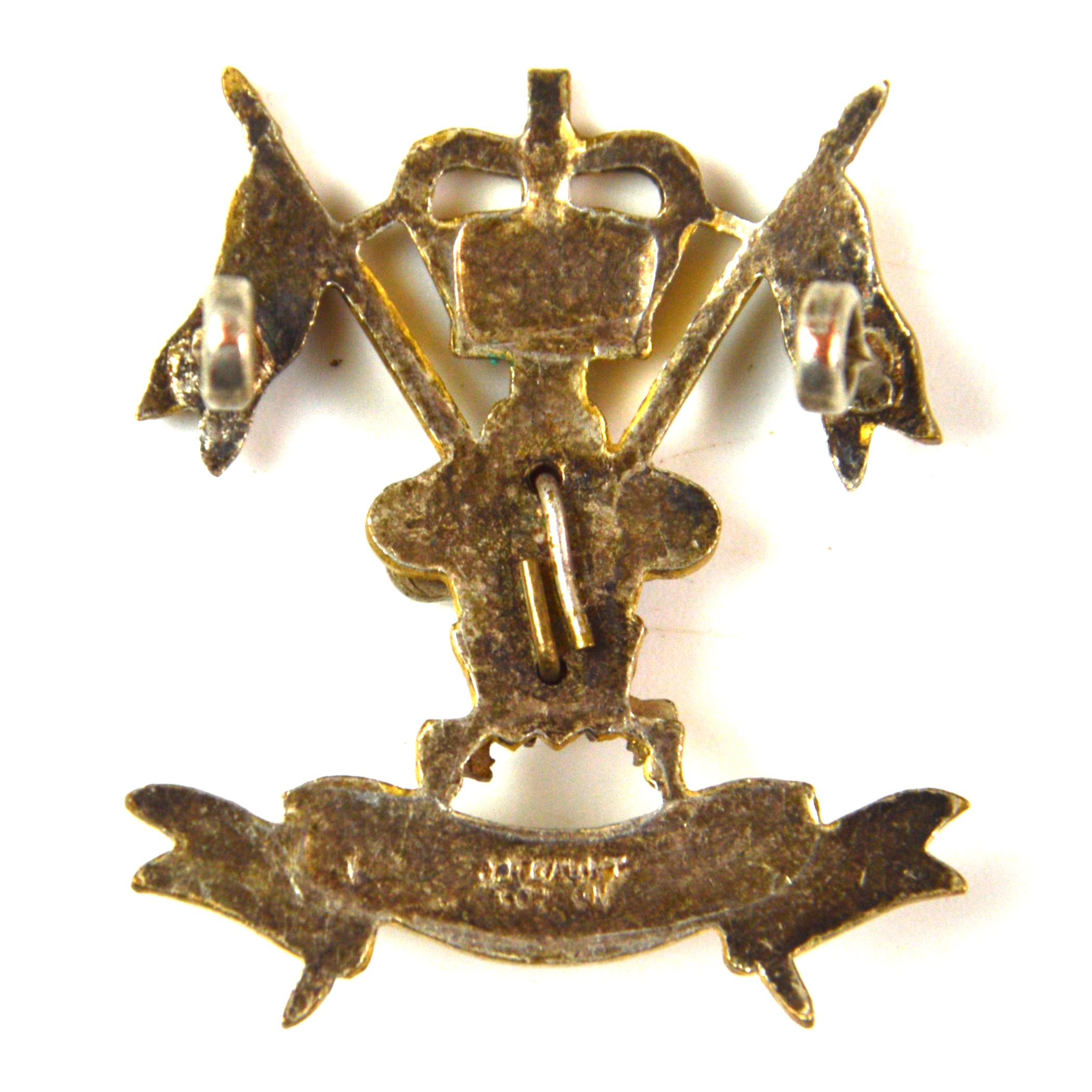 9th/12th Royal Lancers (Prince of Wales’s) (1960-2015 Pattern) Officer's Cap Badge by J. R. Gaunt - Image 2