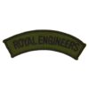 Royal Engineers (RE) Subdued Embroidered Shoulder Title