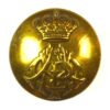 11th Hussars (Prince Albert's Own) Brass Button (1902-1914 Pattern) - 25mm