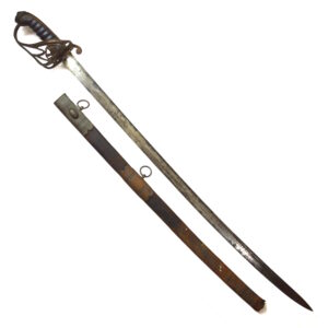 Victorian British 1845 Pattern Infantry Officer's Sword in Scabbard, Manufactured by Moseley
