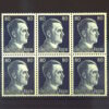 German Third Reich "Hitler Head" 80 Pfennig Postage Stamp (Set of 6)