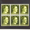 German Third Reich "Hitler Head" 30 Pfennig Postage Stamp (Set of 6)