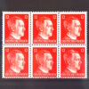 German Third Reich "Hitler Head" 12 Pfennig Postage Stamp (Set of 6)