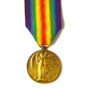 Victory Medal, Gunner William Barrett, Royal Garrison Artillery