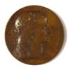 French Republic Military Preparation Prize from the Minister of War Bronze Medallion