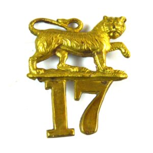 17th (Leicestershire) Regiment of Foot Glengarry Cap Badge - Restrike