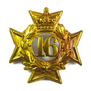 16th (Bedfordshire) Regiment of Foot Glengarry Cap Badge - Restrike