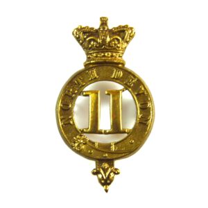 11th (North Devonshire) Regiment of Foot Glengarry Cap Badge - Restrike