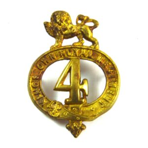 4th (King's Own) Regiment of Foot Glengarry Cap Badge - Restrike