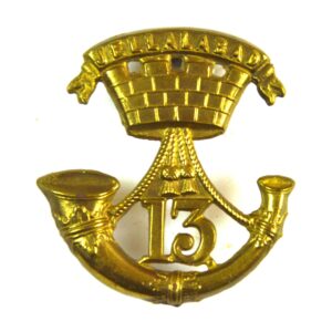 13th (1st Somersetshire) (Prince Albert's Light Infantry) Regiment of Foot Glengarry Cap Badge (1874-1881 Pattern) - Restrike