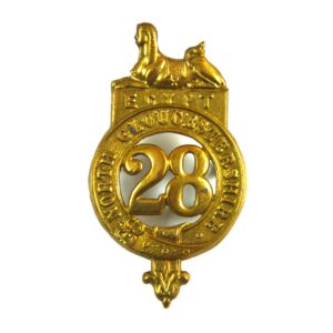 28th (North Gloucestershire) Regiment of Foot Glengarry Cap Badge (1874-1881 Pattern) - Restrike