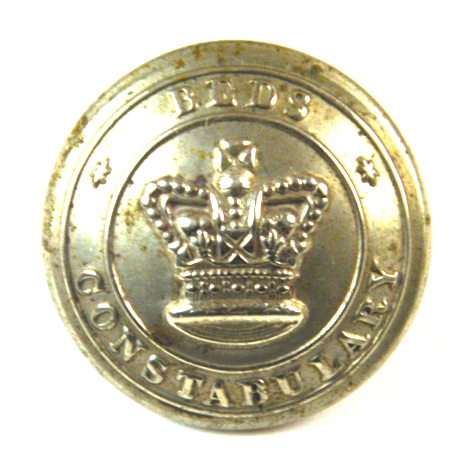 Victorian Bedfordshire Constabulary Police Button - 24mm
