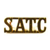South African Tank Corps (SATC) Brass Shoulder Title (1940-1943 Pattern)