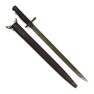 United States M1917 Bayonet in Scabbard, Manufactured by Remington, Dated 1917