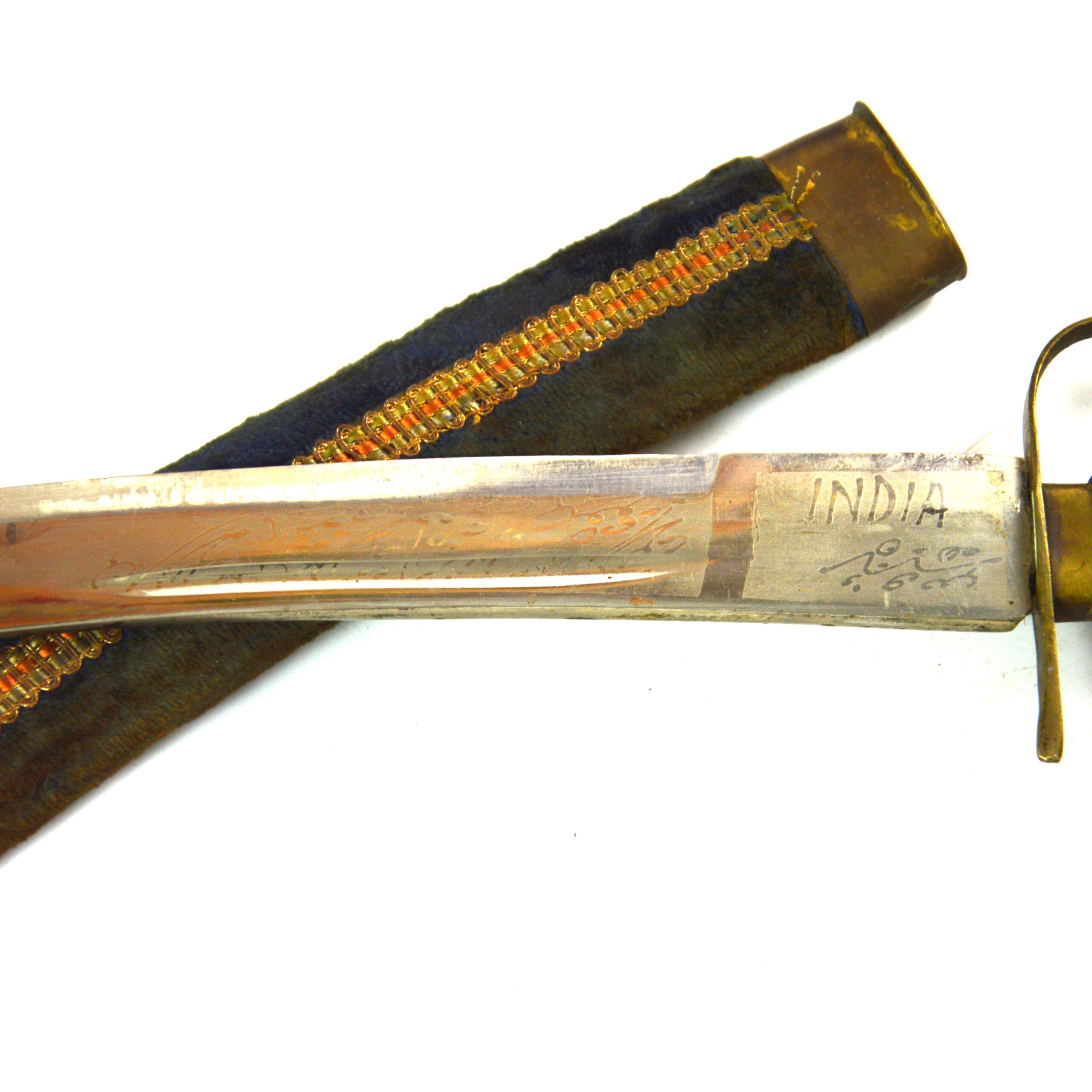 Indian Kirpan Dagger in Scabbard - Image 5