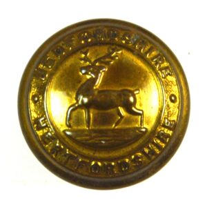 Bedfordshire and Hertfordshire Regiment Brass Button (1919-1958 Pattern) - 26mm