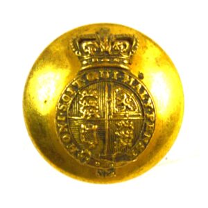 Victorian Royal Household Mounted Levee Dress Button - 27mm