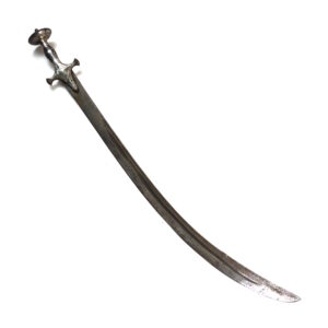 18th-Century Indian Tulwar with Silver Koftgari Hilt