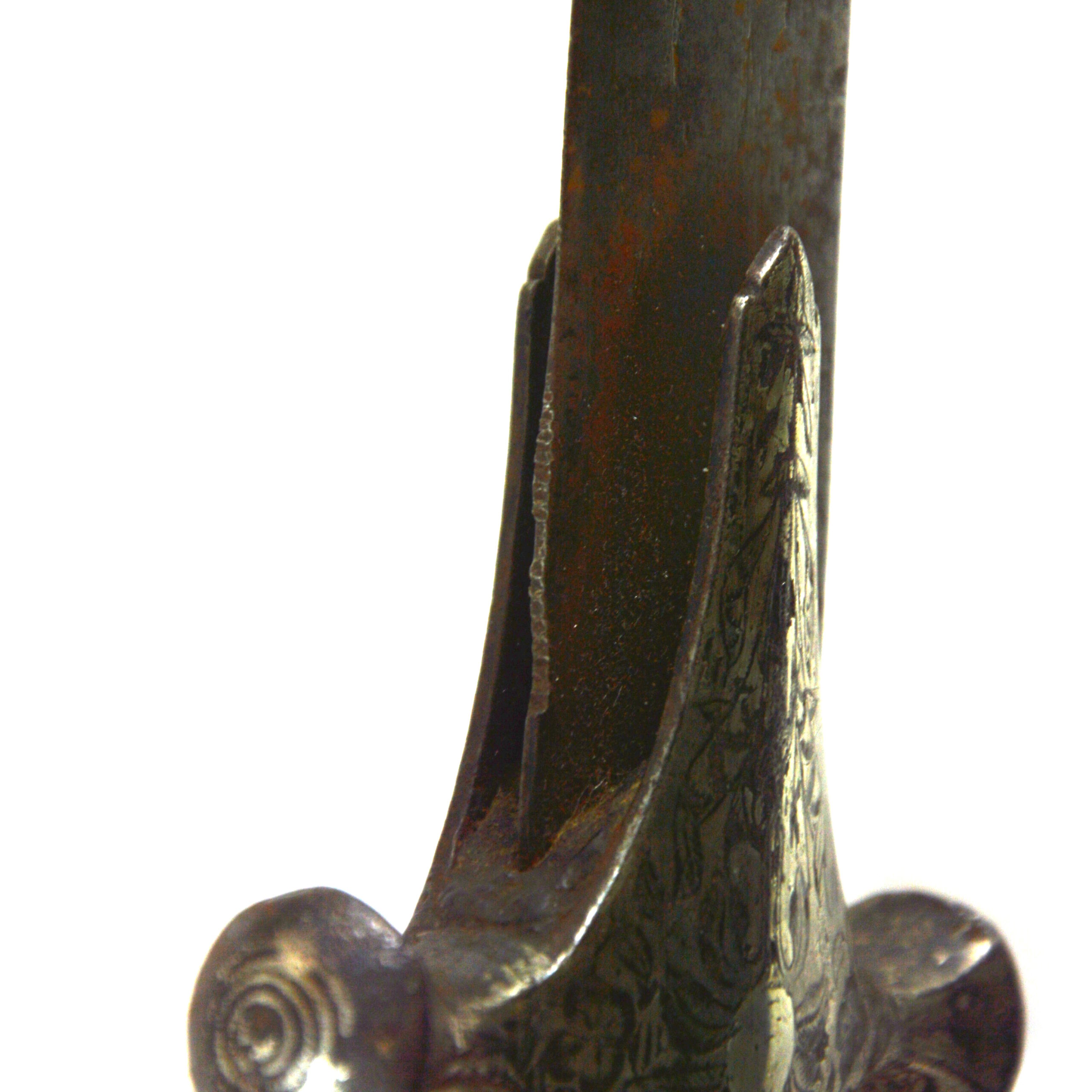 18th-Century Indian Tulwar with Silver Koftgari Hilt - Image 6