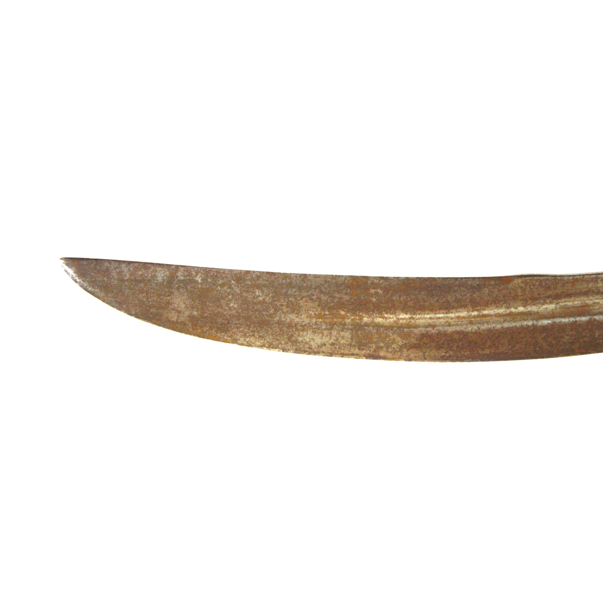 18th-Century Indian Tulwar with Silver Koftgari Hilt - Image 4
