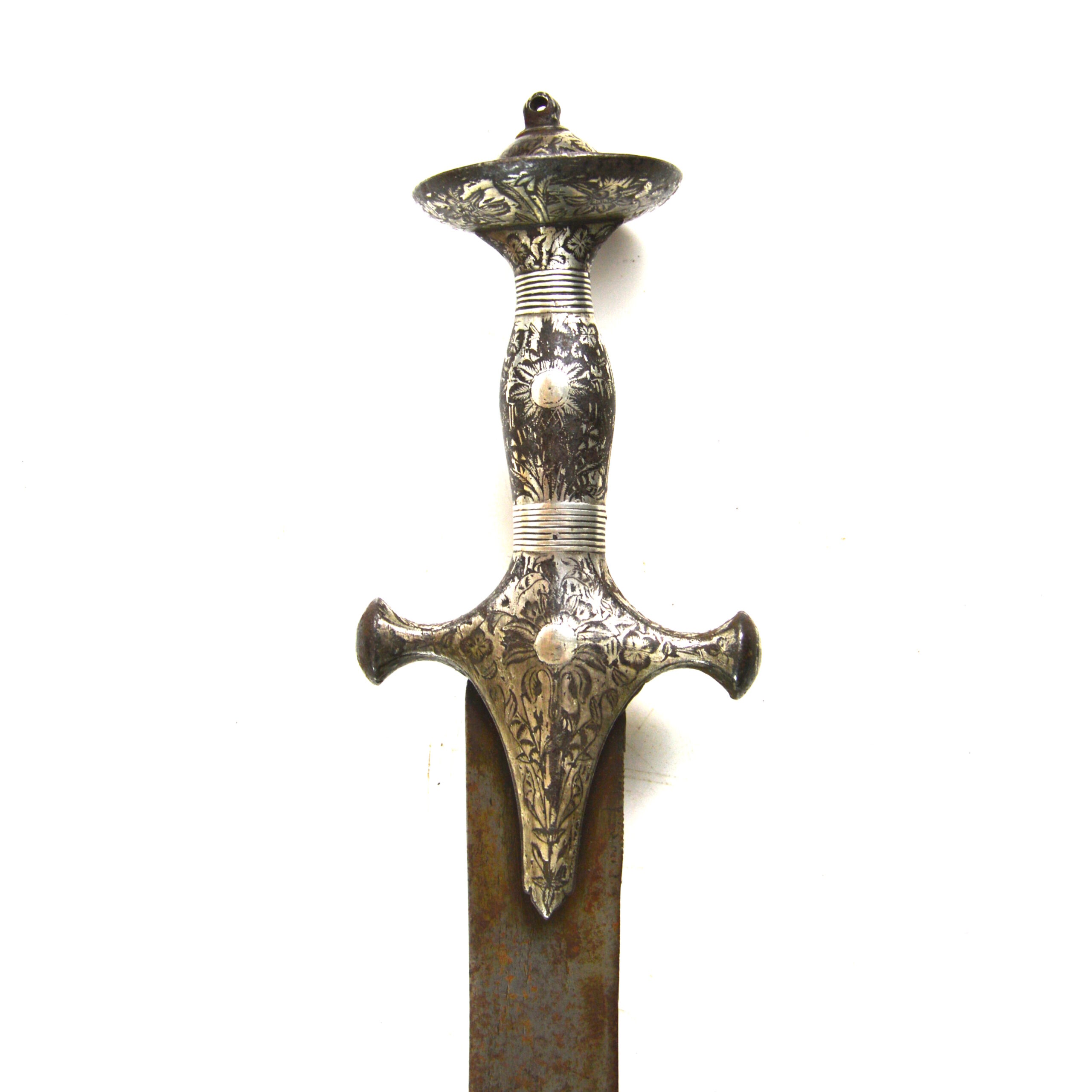18th-Century Indian Tulwar with Silver Koftgari Hilt - Image 14