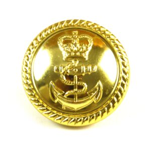 Royal Navy Officer's Anodised Button, Queen's Crown - 23mm