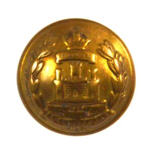 Suffolk Regiment Brass Button, King's Crown - 25mm