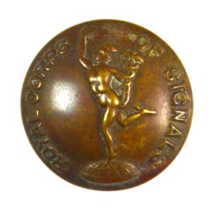 Royal Corps Of Signals Brass Button (1920-1947 Pattern) - 25mm