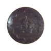 Police General Service Black Button, King's Crown - 24mm