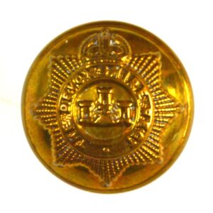 Devonshire Regiment Brass Button (1901-1953 Pattern) - 19mm
