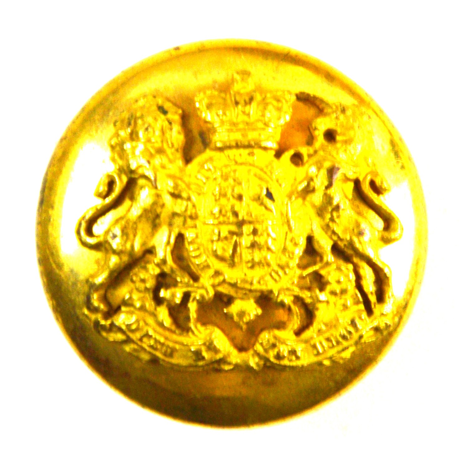 Victorian Royal Household Officer's Gilt Coatee Button - 24mm