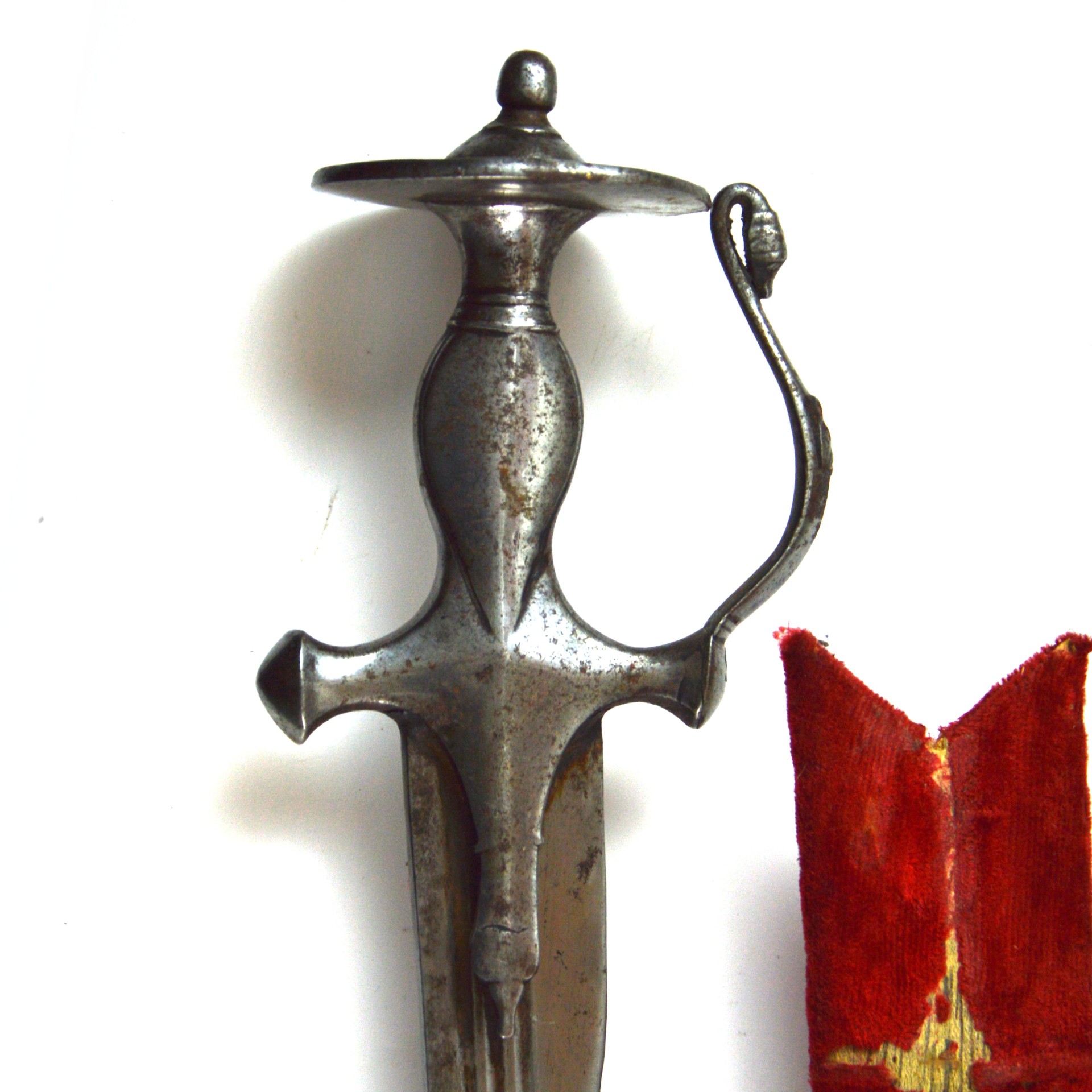 Indian 19th-Century Rajasthan Sirohi Tulwar Sword in Scabbard - Image 10