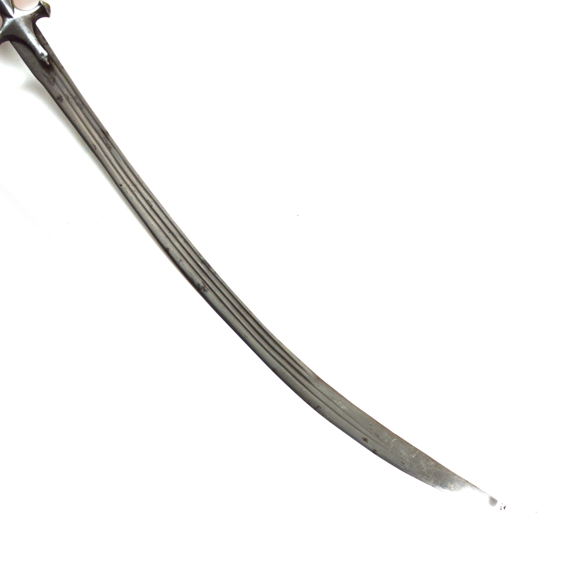 Indian 19th-Century Rajasthan Sirohi Tulwar Sword in Scabbard - Image 5