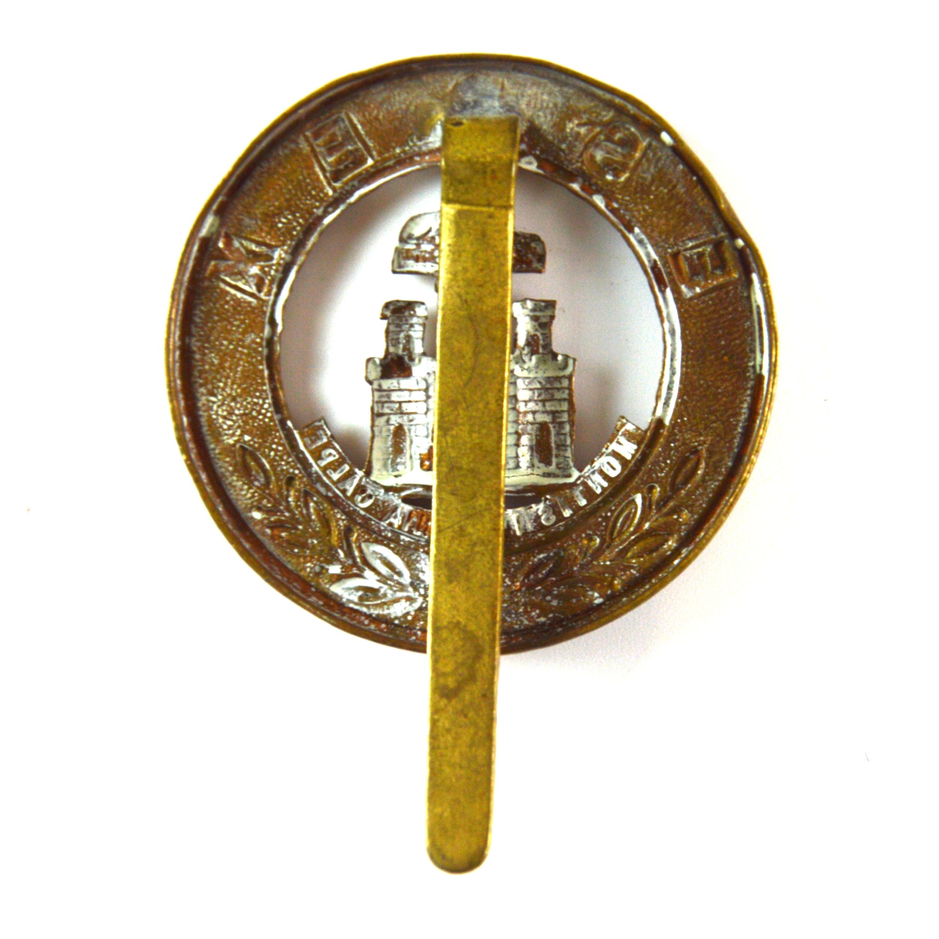 Essex Regiment Helmet Plate Centre Converted Pugaree Badge (1902-1914 Pattern) - Image 2