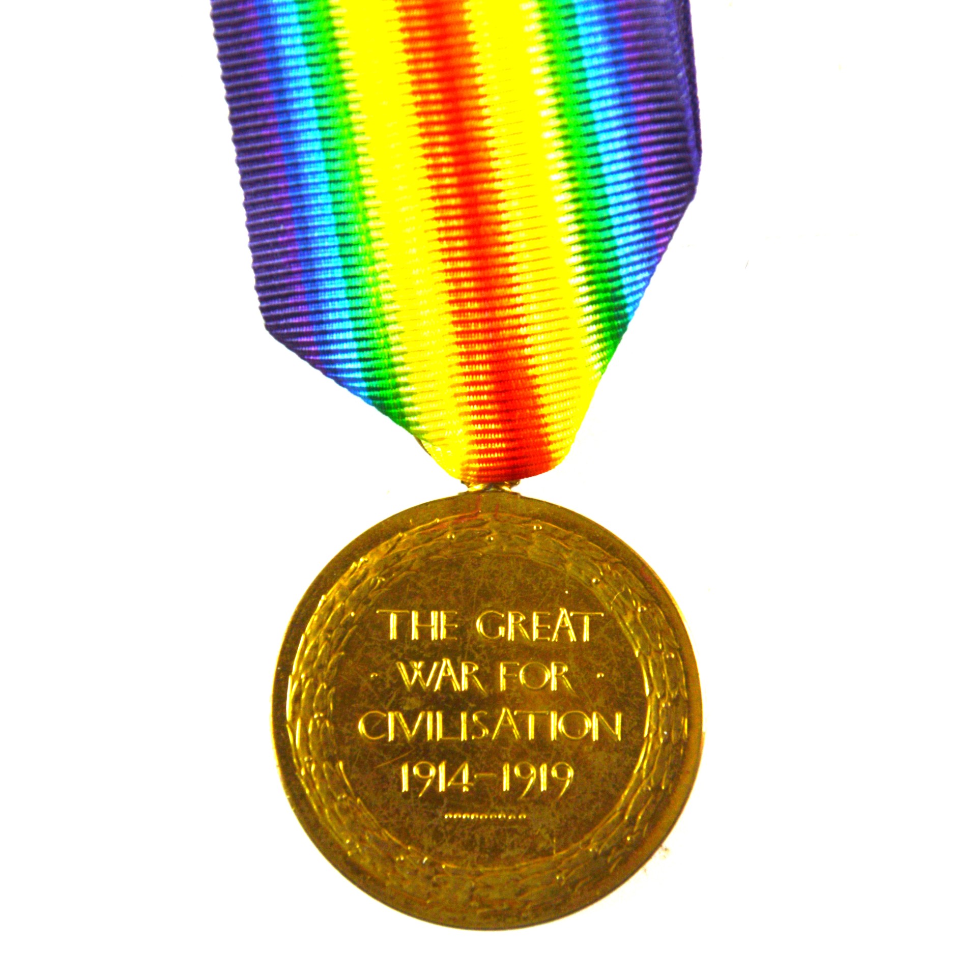 Victory Medal, Private George Denyer, 1st (City of London) Battalion, London Regiment (Royal Fusiliers) - Image 2