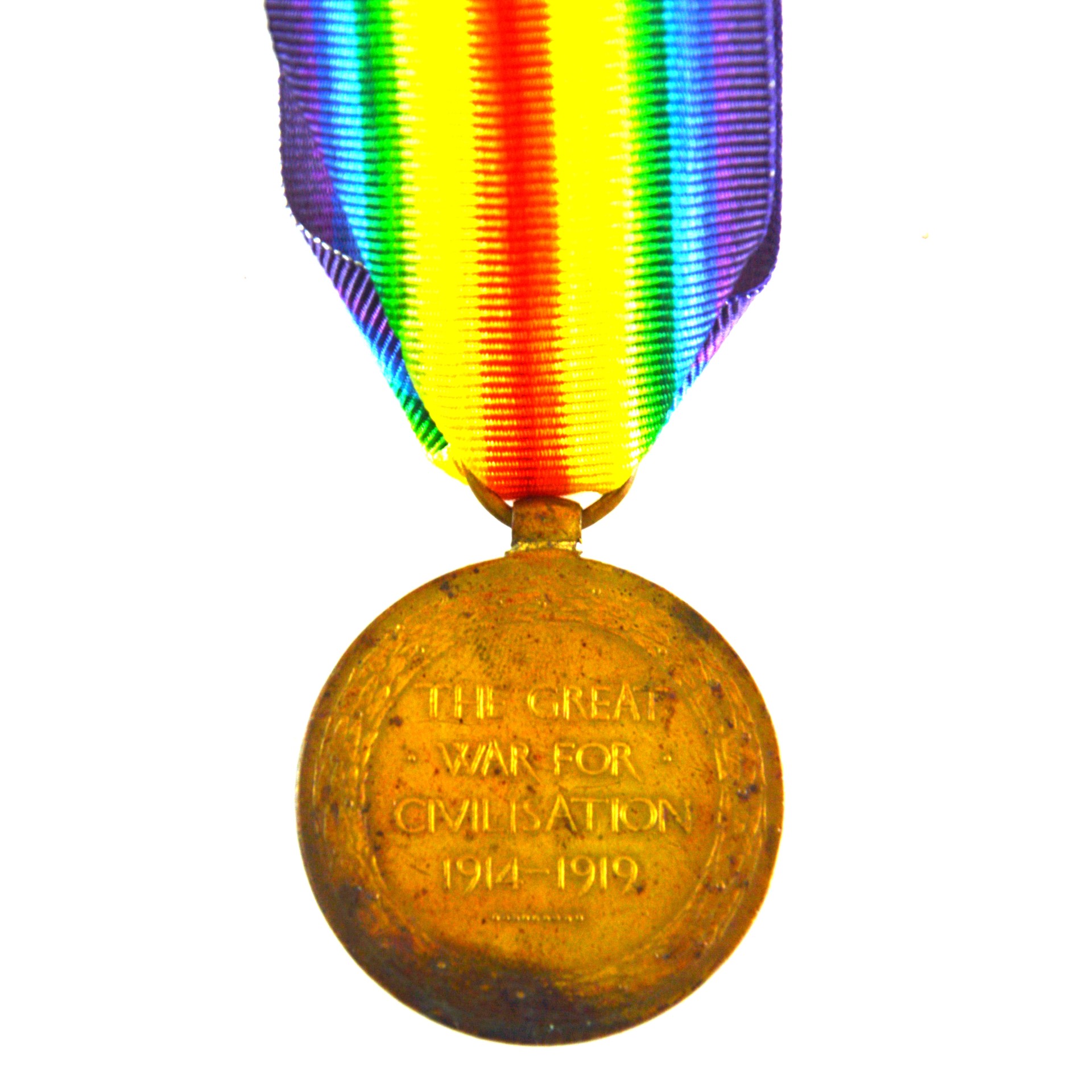Victory Medal, Gunner William Joseph Barker, Royal Marine Artillery (Served in the Battle of Jutland) - Image 2