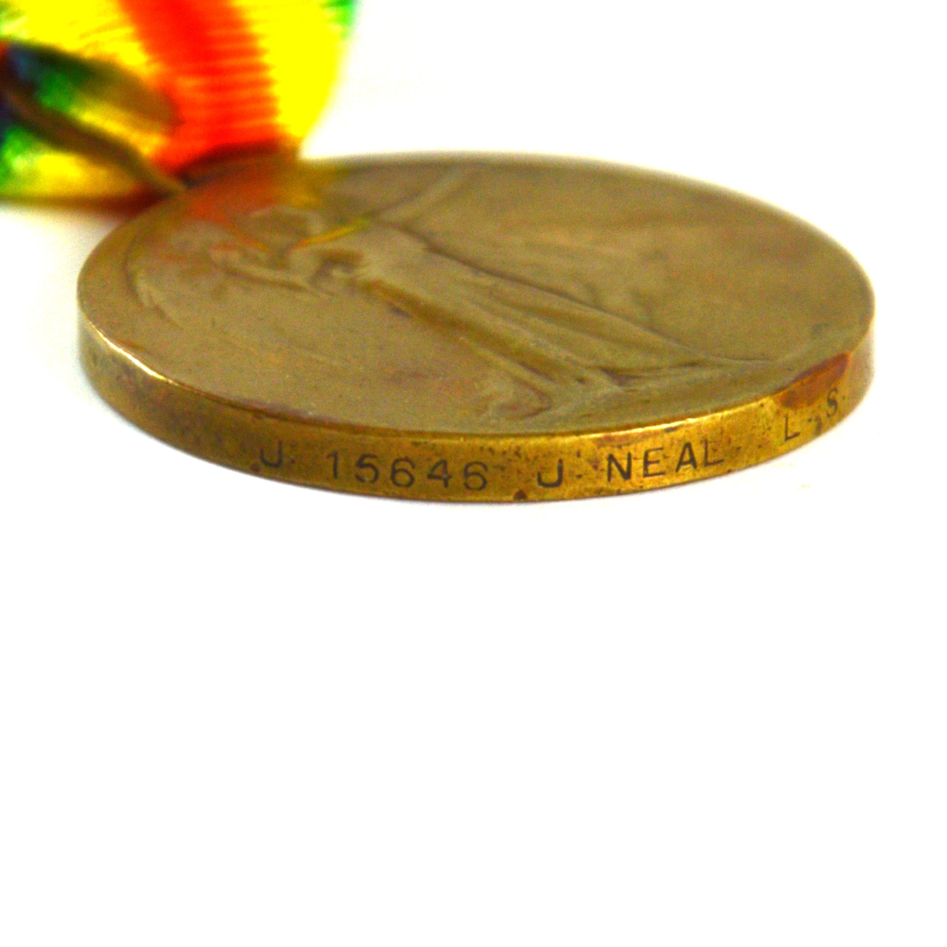 Victory Medal, Leading Seaman John Neal, Royal Navy - Image 4