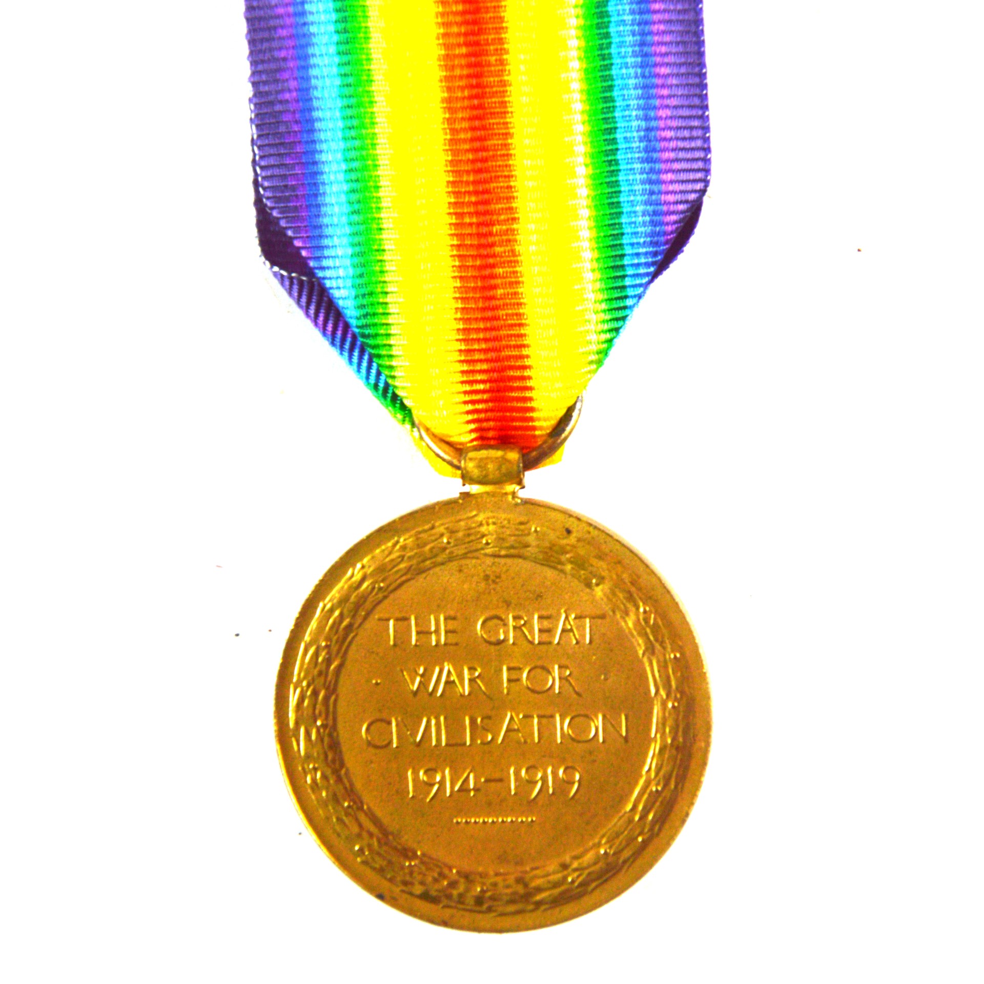 Victory Medal - Private Frederick Robert Baker, Royal Marine Light Infantry: Chatham Division - Image 2