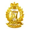 57th (West Middlesex) Regiment of Foot Gilt Glengarry Cap Badge (1874-1881 Pattern) - Original