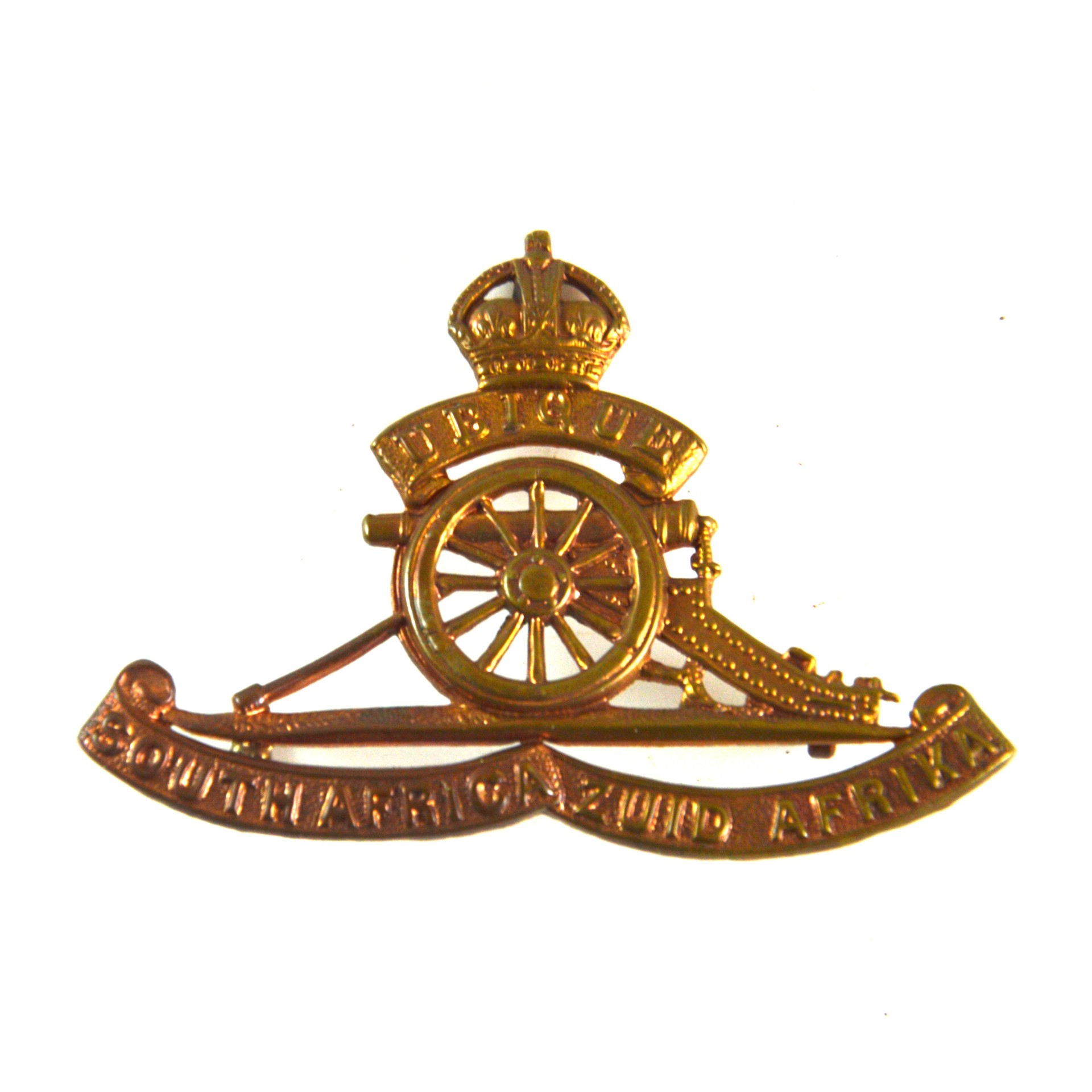 South African Artillery Cap Badge (1923-1926 Pattern) - Original