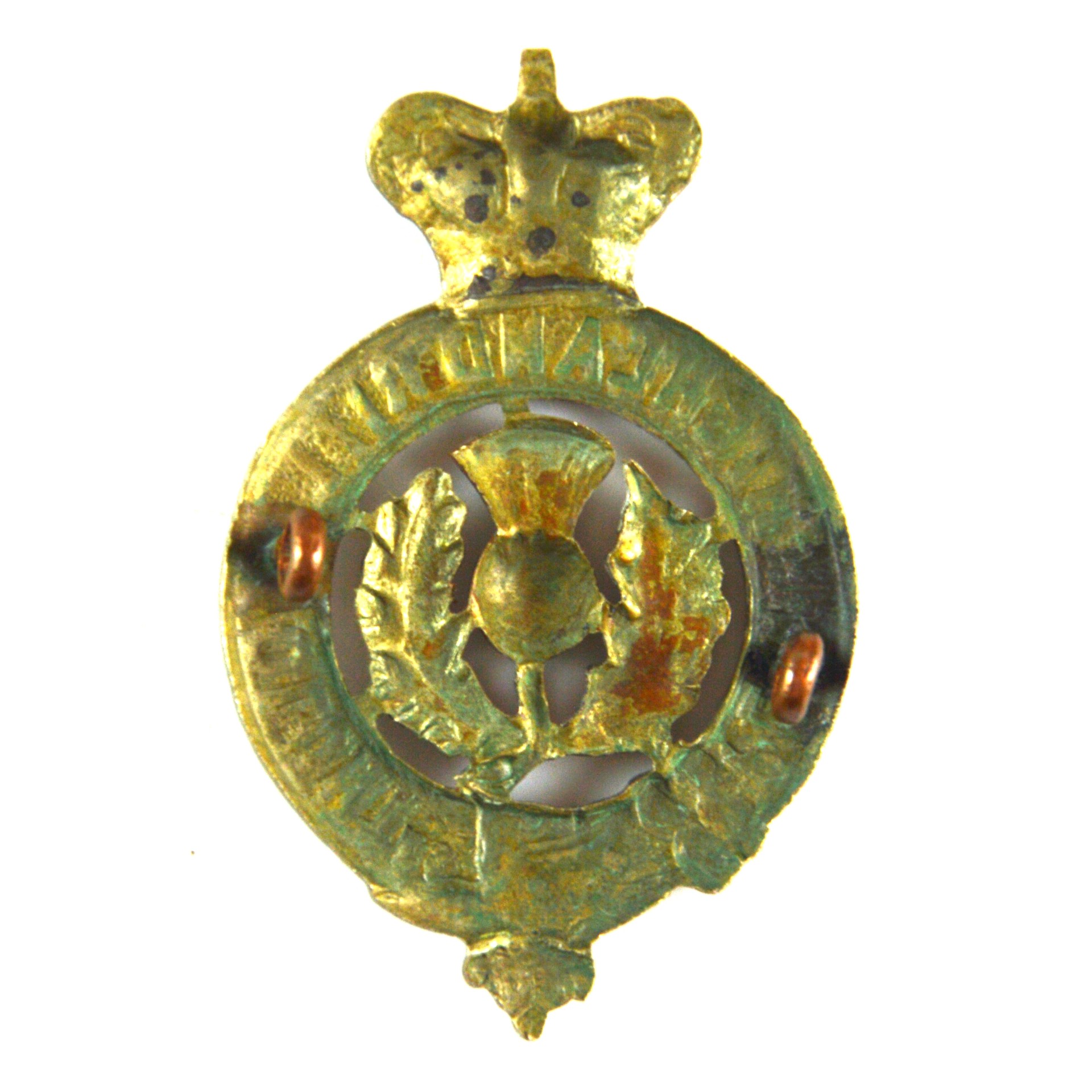 Perthshire Highland Rifle Volunteers Glengarry Cap Badge (c.1874-1884 Pattern) - Image 2
