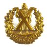 Queen's Own Cameron Highlanders Glengarry Cap Badge (1910-1961 Pattern) - Brass Restrike