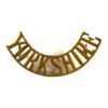 King's Own Yorkshire Light Infantry (YORKSHIRE) Brass Shoulder Title (1887-1921 Pattern)