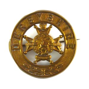 Sherwood Foresters (Derbyshire Regiment) Broached Helmet Plate Badge Centre (1881-1901 Pattern)